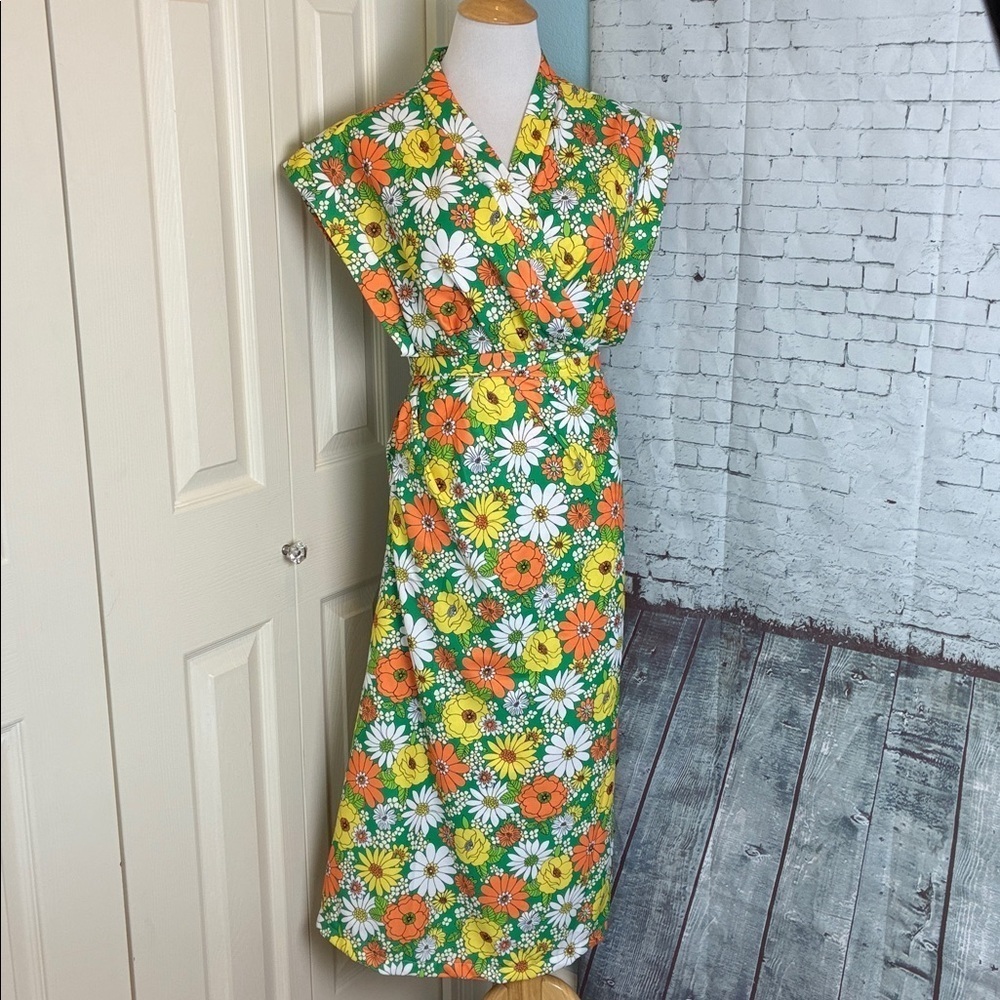 Altar‎ Houseline Francis Wrap Dress Size 5X Vintage Retro 60’s 70’s Plus Hippie